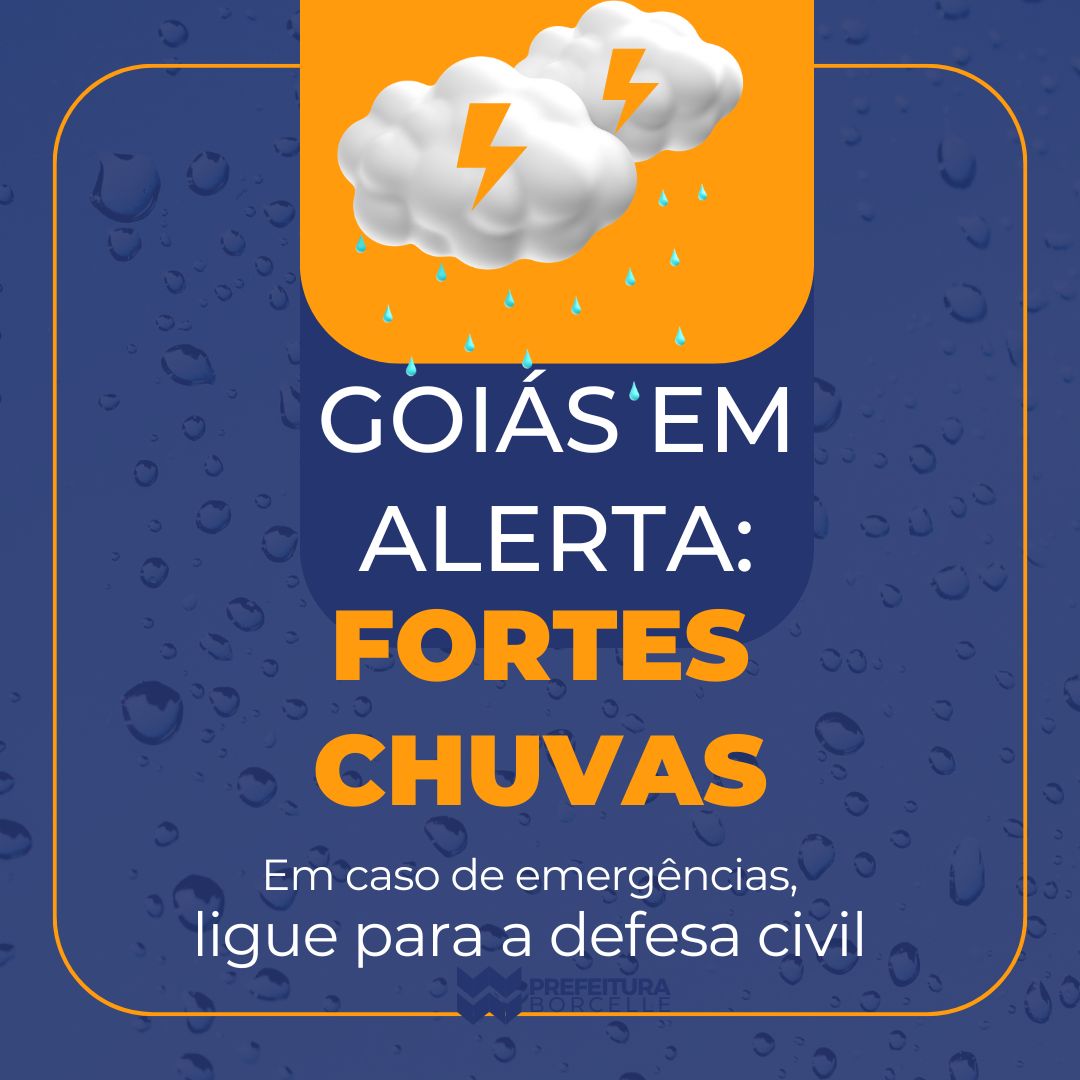 Atenção Goiás as chuvas vem ai